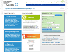 Tablet Screenshot of grandictionnaire.com